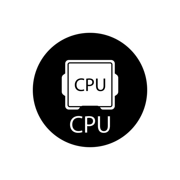 cpu-icon vector sjabloon illustratie logo ontwerp