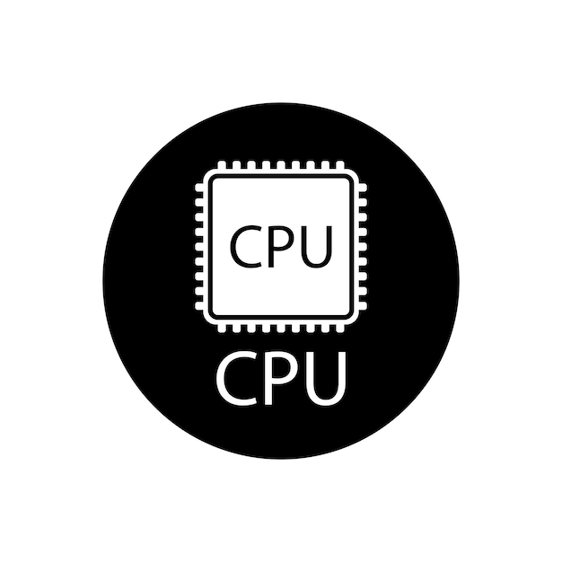 Образец векторного символа CPU иллюстрация дизайна логотипа