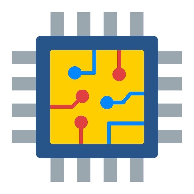 Vettore iconica della cpu