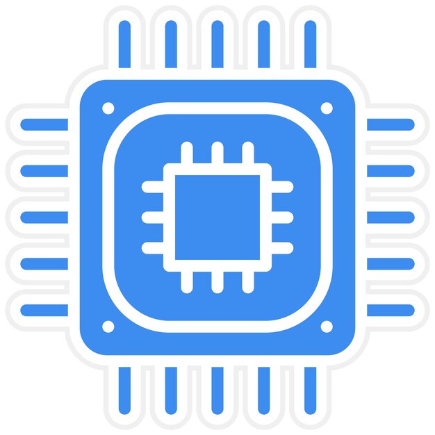 CPU Processor Icon Style