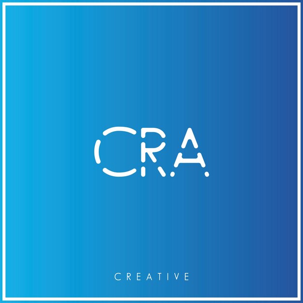 CRA Premium Vector latter Logo Design Creative Logo Vector Illustration Minimal Logo Monogram