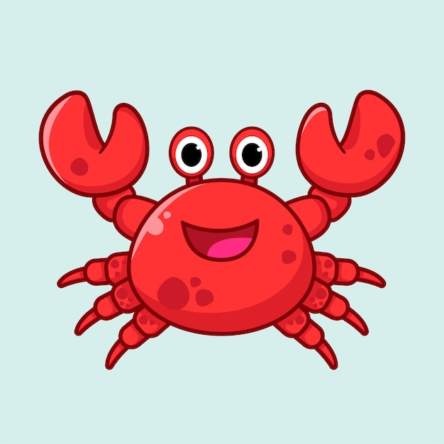 Crab Cartoon Illustration