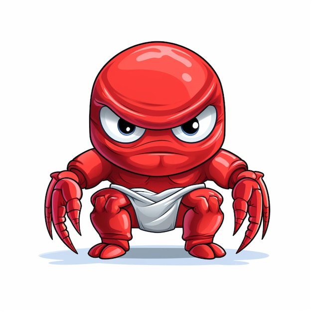 Crab cartoon vector