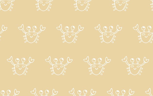 ベクトル クラブ・ドゥードル (crab doodle) とは手描きのクラブの紋章 織物用の紋章のこと