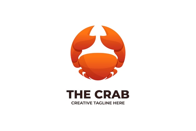 Crab fresh seafood logo