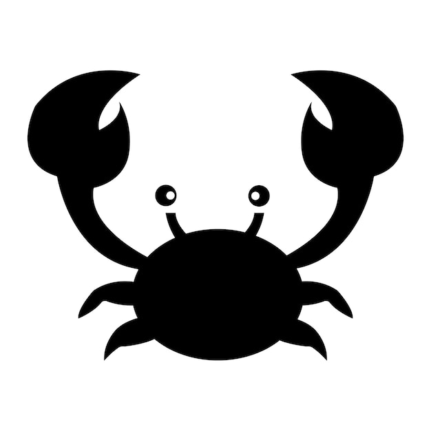 Crab icon logo vector design template