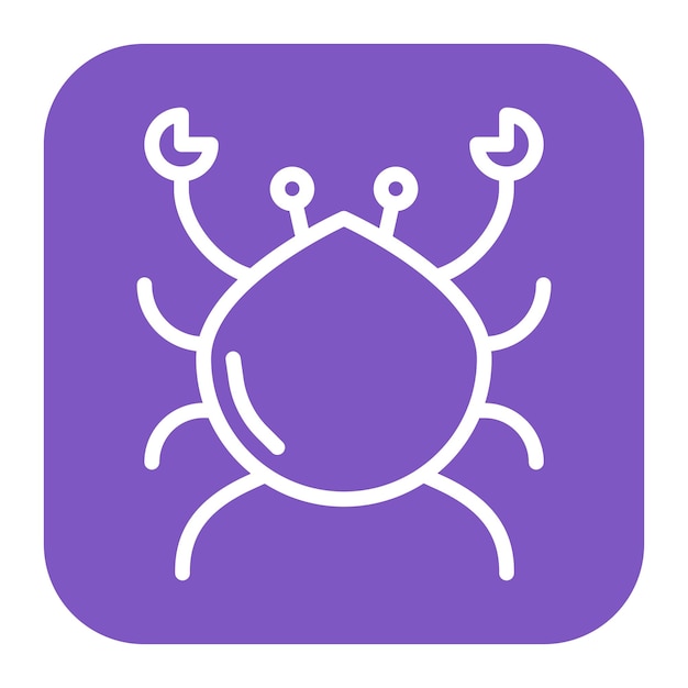 Crab icon vector afbeelding Kan worden gebruikt voor Beach Resort
