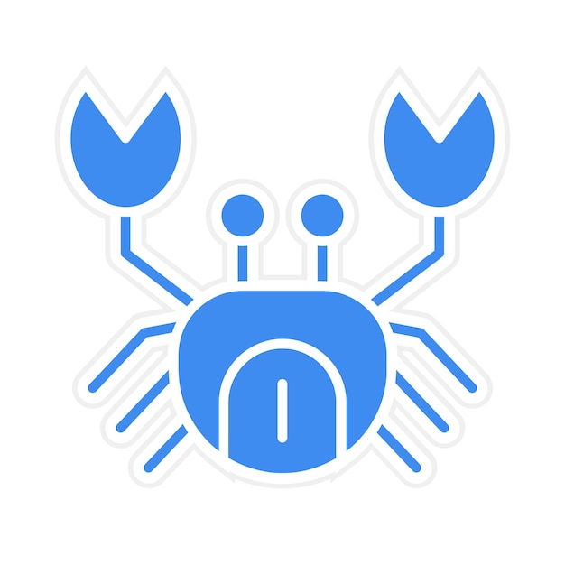 Vector crab icon vector image can be used for coastline