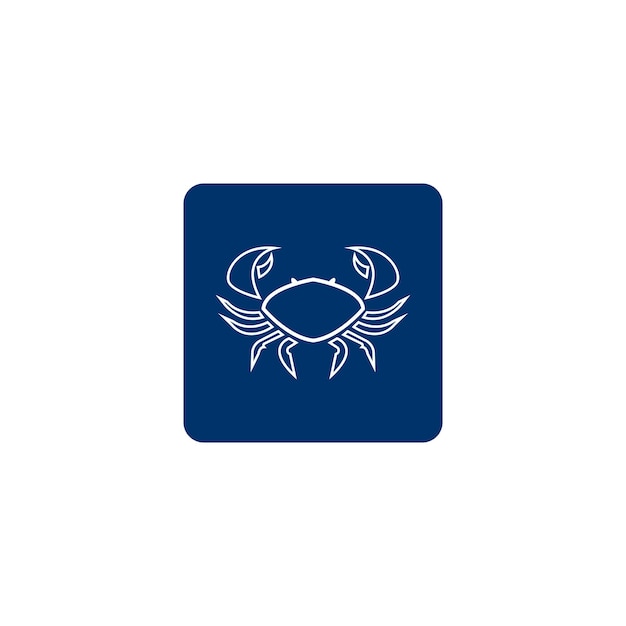 Vector crab icon