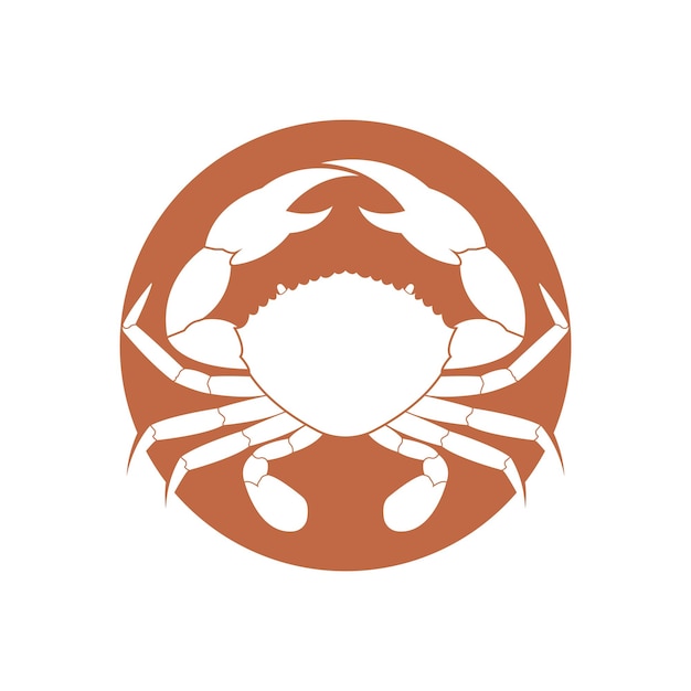 Crab logo vector illustration template