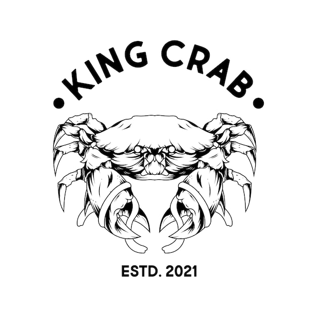 Вектор Краб ресторан логотип дизайн