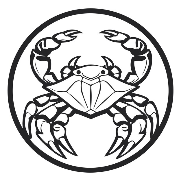 Crab Silhouette Logo