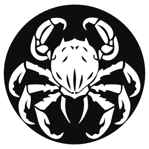 Логотип силуэта краба