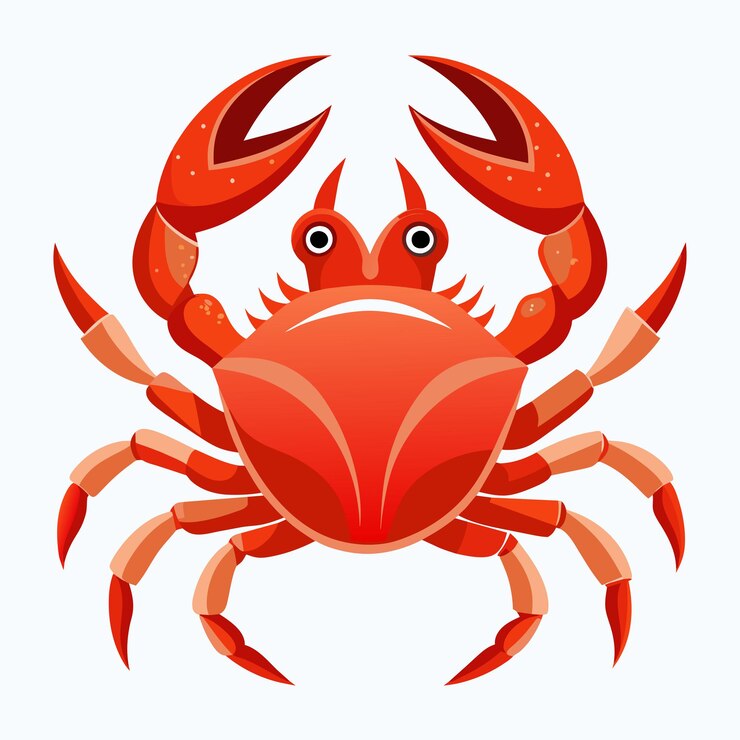 Vector crab vector art illustration 3