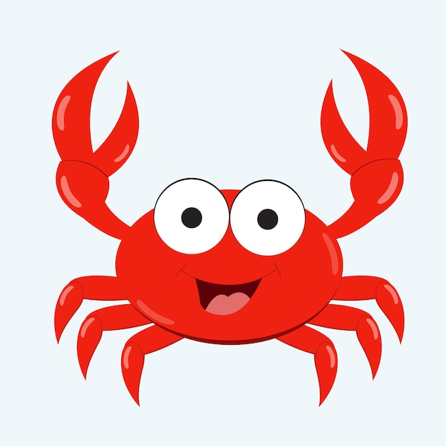 crab vector illustration cartoon design