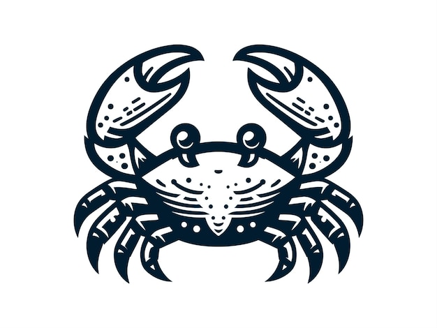 Vector crab vector illustration isolated on white