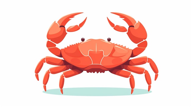 Crab vector on a white background