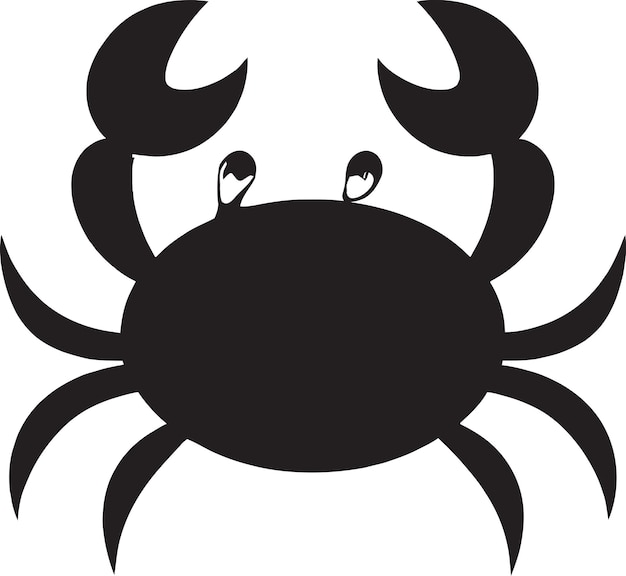 Crab with palm tree vector design