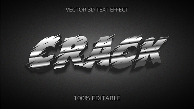 Crack 3d-teksteffectontwerp