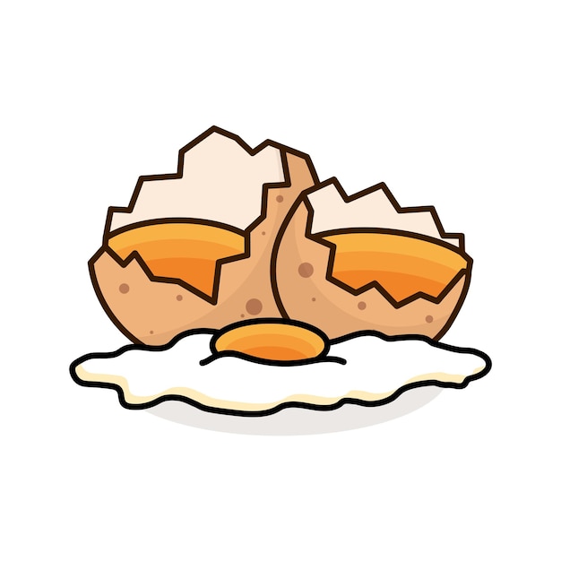 Cracked Egg Illustration