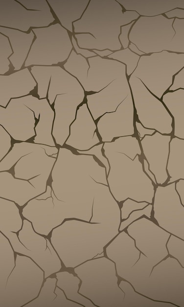 Cracked ground surface wallpaper Vector illustration