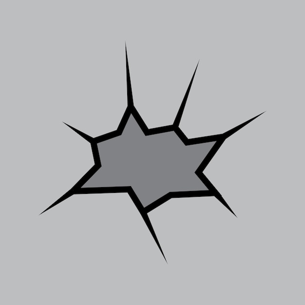 Vector cracked icon