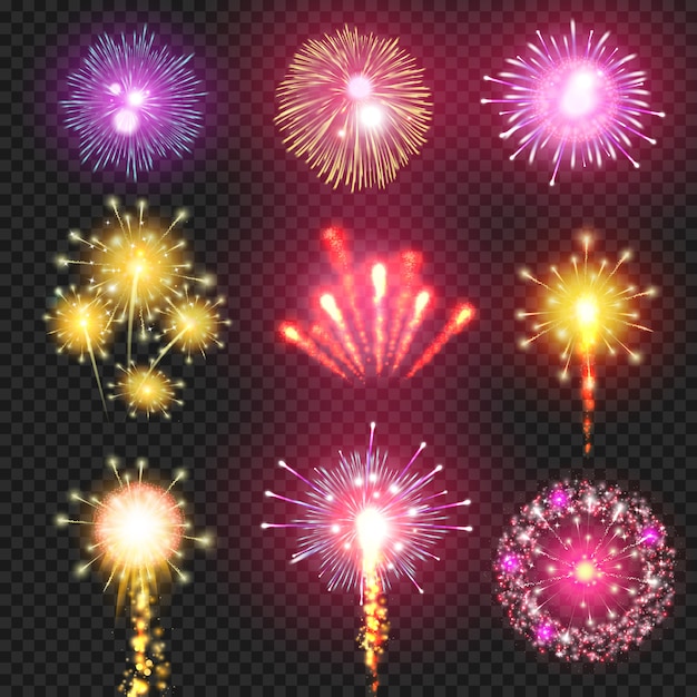 Cracker  firework on night sky illustration