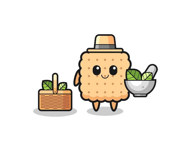 Cracker herbalist cute cartoon , cute design