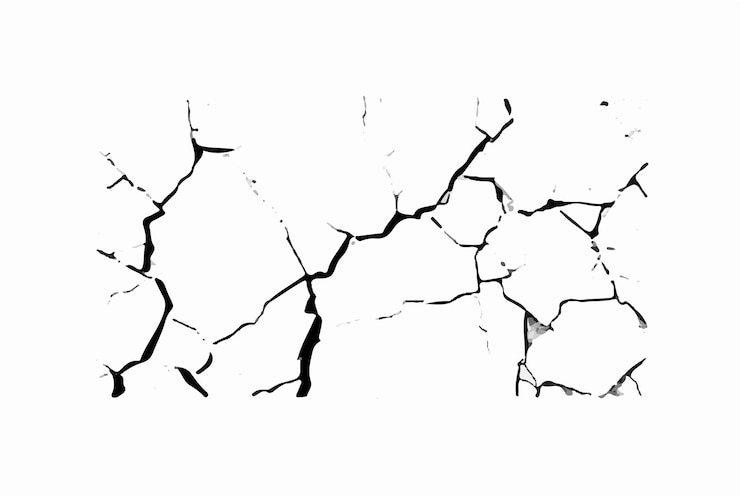 Vector cracks achtergrond cracks textuur grunge achtergrond cracks in een muur achtergrond crack textuur