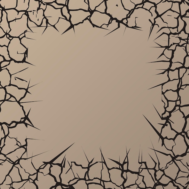 cracks square shape