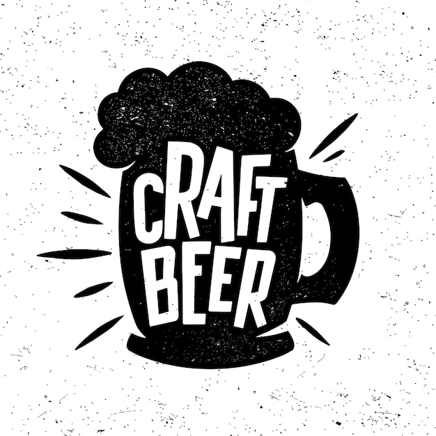 Craft beer beer day poster vintage tshirt print