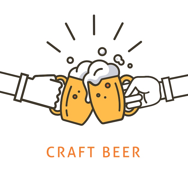 Craft beer illustratie