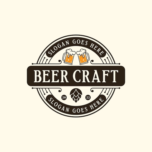 Логотип Craft Beer Retro Vintage