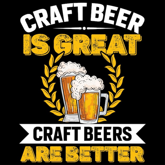 Craft Beer T-shirt Design