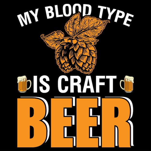 Craft Beer T-shirt Design