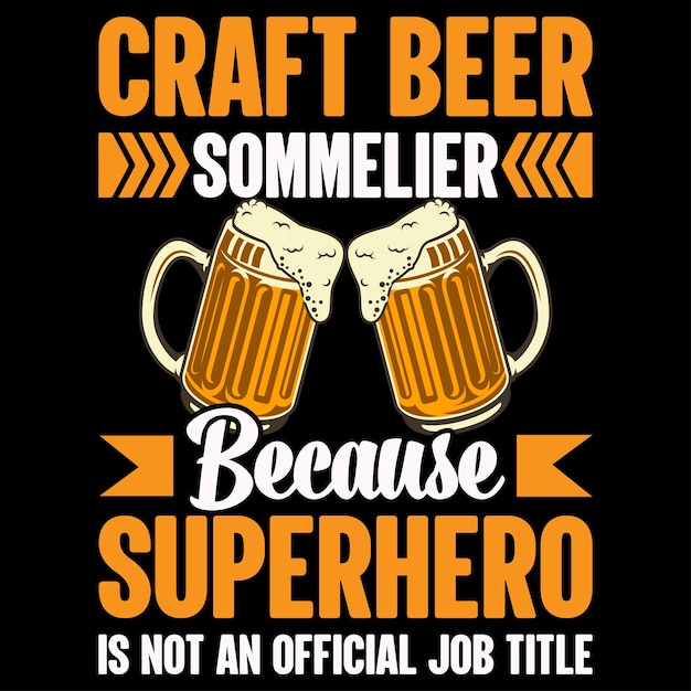 Craft Beer T-shirt Design