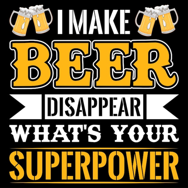 Craft Beer T-shirt Design