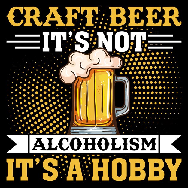 Craft Beer T-shirt Design