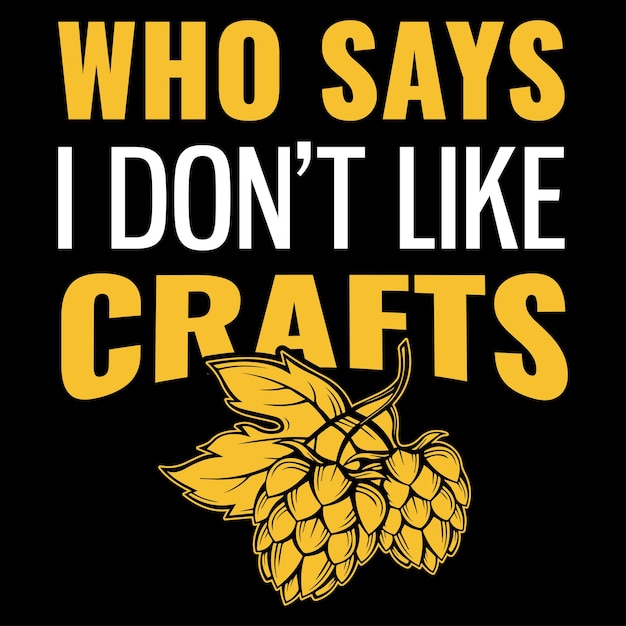 Craft Beer T-shirt Design