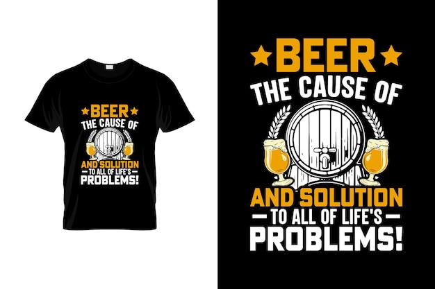 Vector craft beer tshirt design or craft beer poster design craft beer quotes craft beer typography