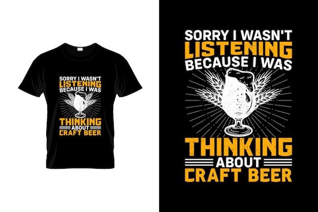 Craft beer TShirt Design or Craft beer poster Design Craft beer Quotes Craft beer Typography