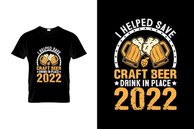 クラフトビールのTシャツのデザインまたはクラフトビールのポスターのデザインクラフトビールの引用クラフトビールのタイポグラフィ