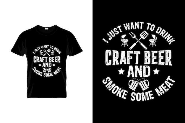 Vector craft beer tshirt design or craft beer poster design craft beer quotes craft beer typography