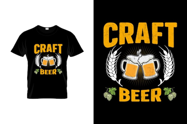 Craft beer TShirt Design or Craft beer poster Design Craft beer Quotes Craft beer Typography