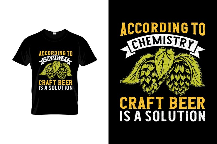 Vector craft beer tshirt design or craft beer poster design craft beer quotes craft beer typography