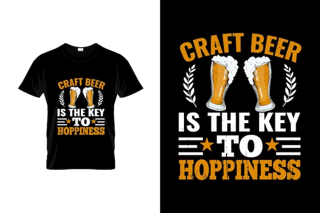 Vector craft beer tshirt design of craft beer poster design craft beer quotes craft beer typografie