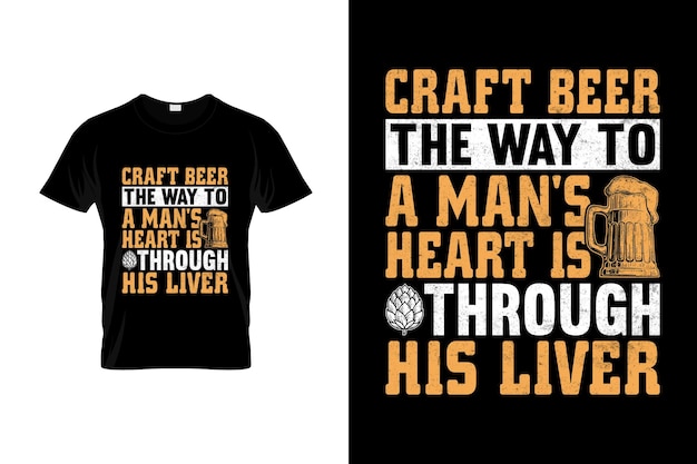 수제 맥주 티셔츠 디자인 또는 수제 맥주 포스터 디자인 수제 맥주 인용구 수제 맥주 타이포그래피
