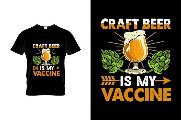 クラフトビールのtシャツのデザインまたはクラフトビールのポスターのデザインクラフトビールの引用クラフトビールのタイポグラフィ
