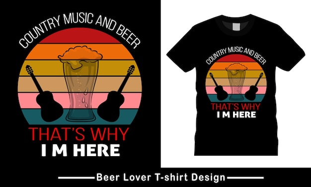 Дизайн футболки с крафтовым пивом