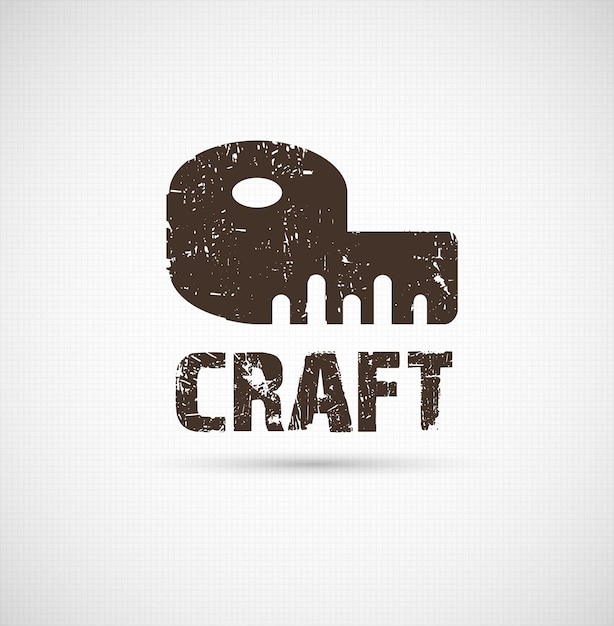 Craft logo business idea tool of design